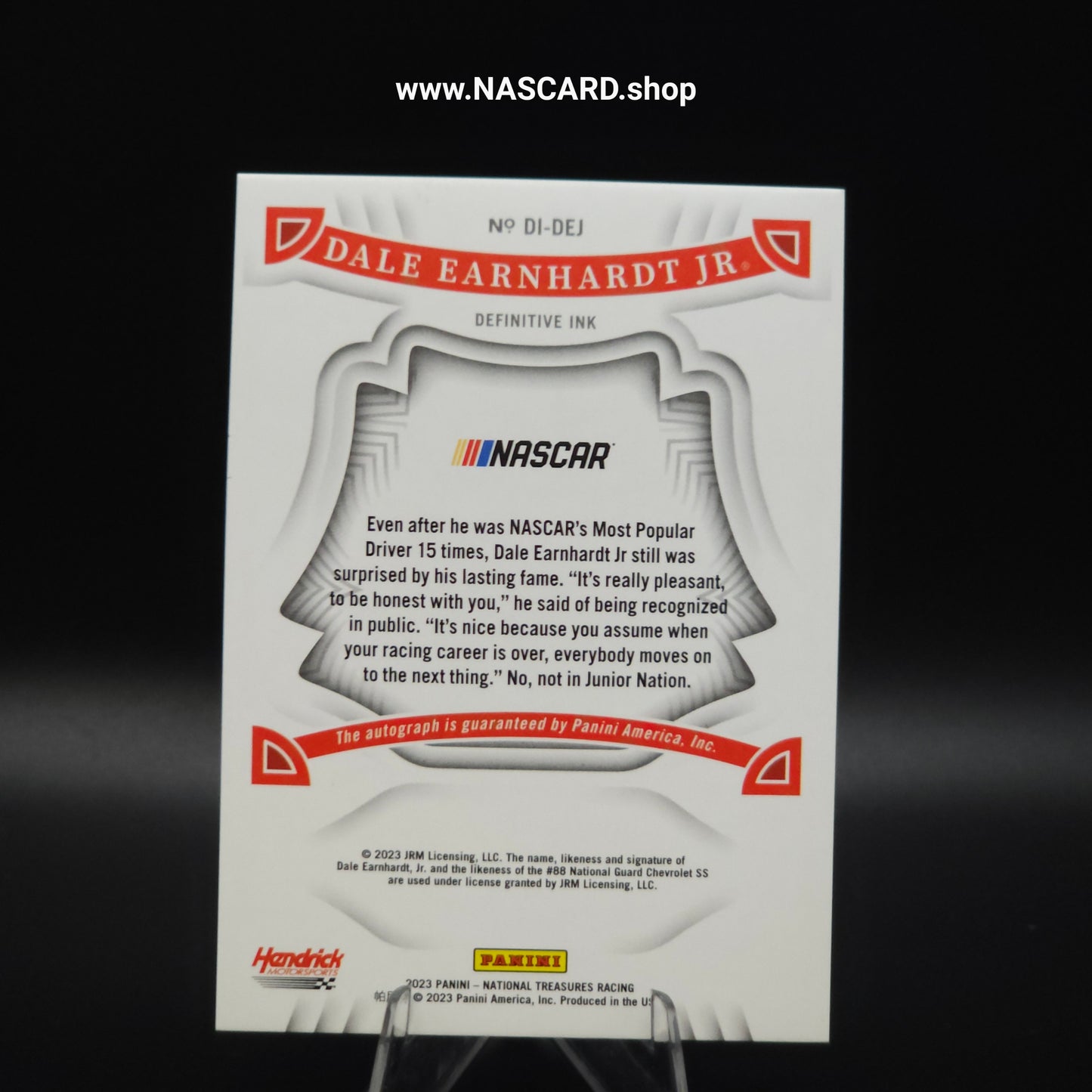 2023 National Treasures Definitive Ink Holo Gold Dale Earnhardt Jr. /5