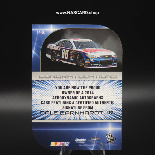 2014 Press Pass Aerodynamic Autographs Holofoil Die Cut Dale Earnhardt Jr. 3/3