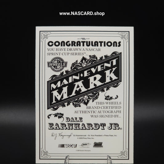 2009 Press Pass Main Event Autographs Ace of Hearts Dale Earnhardt Jr. 1/5