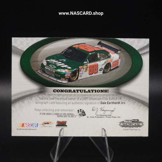 2009 Press Pass Showcase Elite Exhibit Ink Green Dale Earnhardt Jr. 1/5