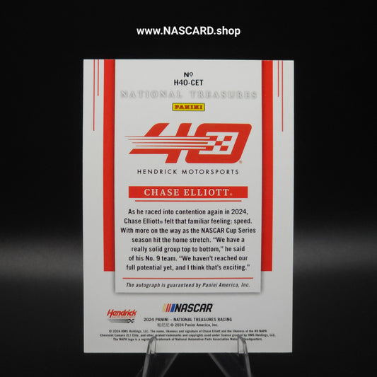 2024 National Treasures Hendrick 40th Signatures Chase Elliott /99