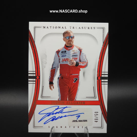 2024 National Treasures Signatures Justin Allgaier /50