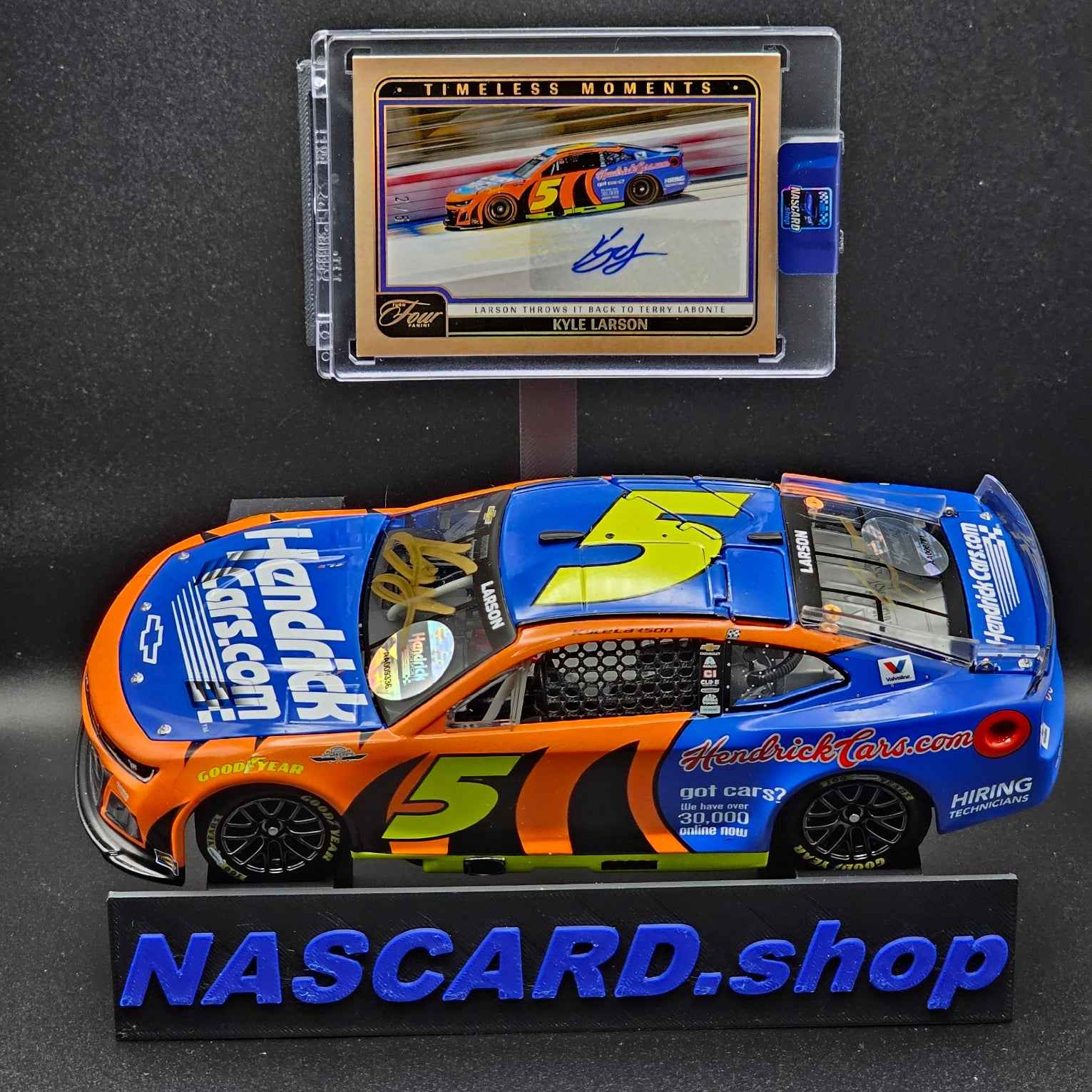 NASCARD.shop 1:24 Diecast & Trading Card Wall/Shelf Display Stand – Made in the USA