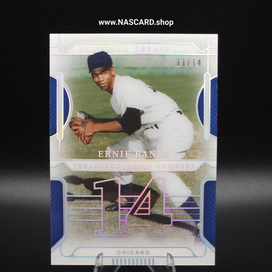 2023 National Treasures Baseball Treasured Jersey Numbers Ernie Banks /14