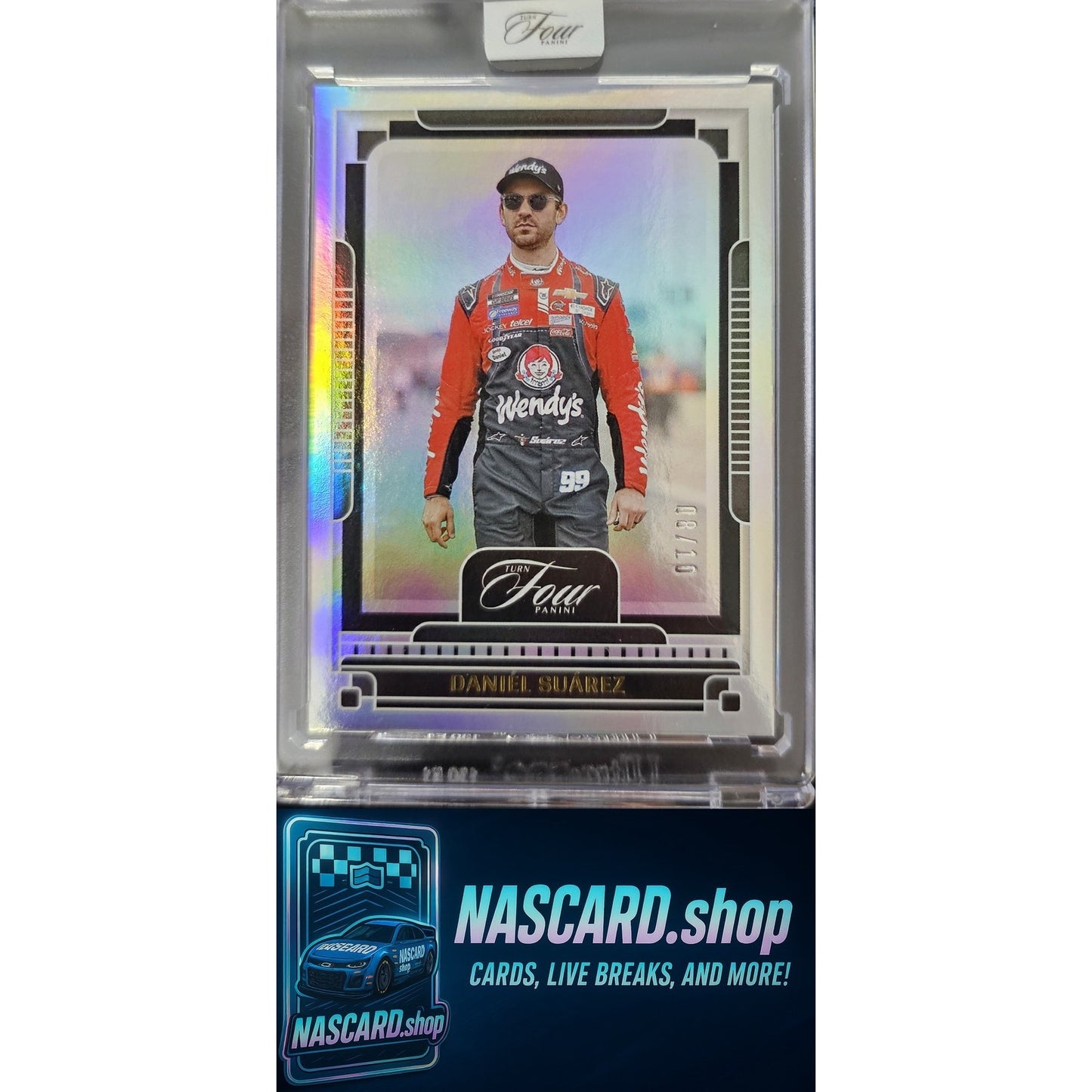 2025 Panini Turn Four #45 Daniel Suarez Gold #/10