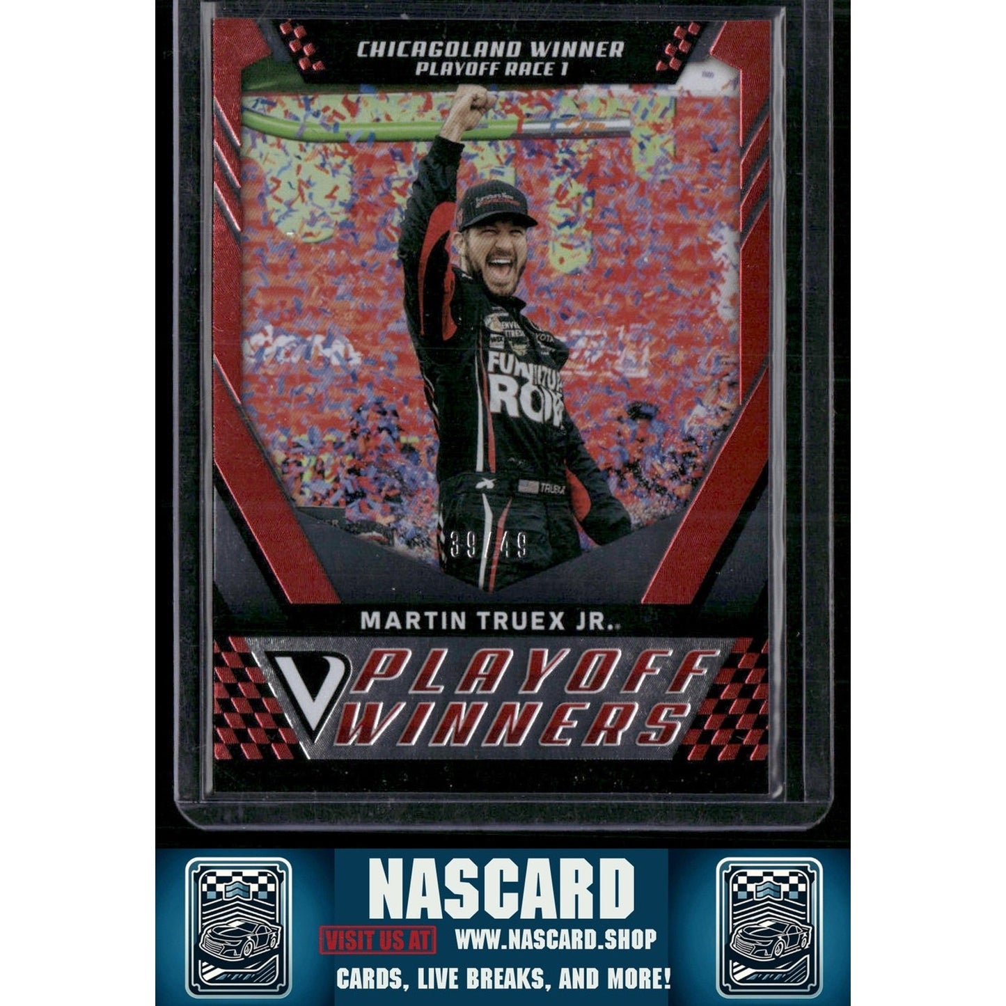 2018 Panini Victory Lane #41 Martin Truex Jr. Red #/49 - NASCARD.shop