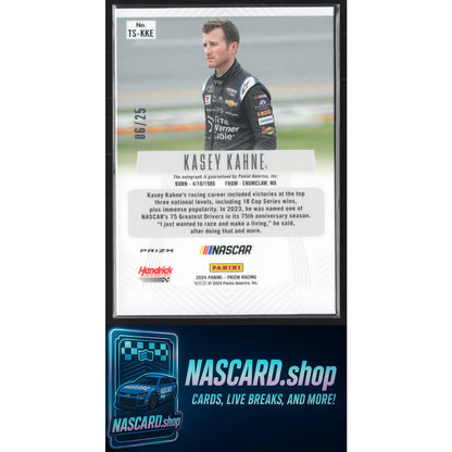 2024 Panini Prizm #TS-KKE Kasey Kahne Throwback Signatures Mojo #/25