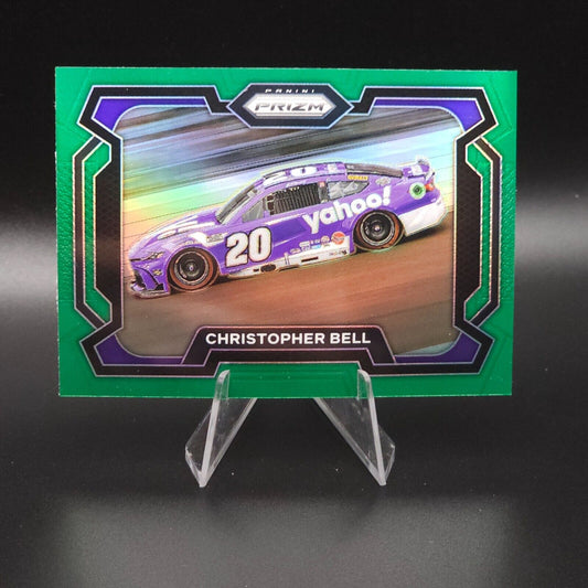2024 Panini Prizm Racing Rides Green Prizm #97 Christopher Bell