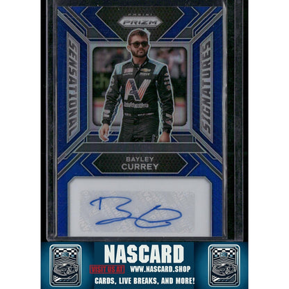 2024 Panini Prizm #SS-BCY Bayley Currey Sensational Signatures Blue #/49 - NASCARD.shop