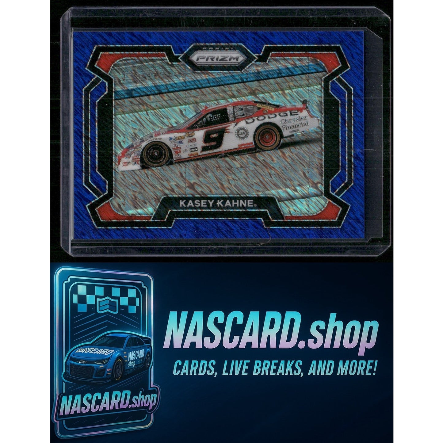 2024 Panini Prizm #31 Kasey Kahne Blue Shimmer #/10