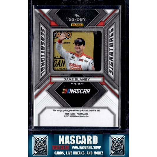 2024 Panini Prizm #SS-DBY Dave Blaney Sensational Signatures