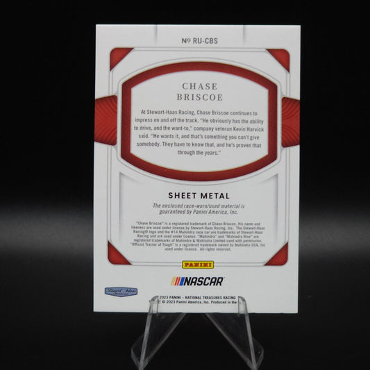 2023 Panini National Treasures Race Used Sheet Metal #RU-CBS Chase Briscoe /99