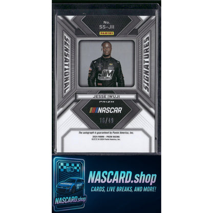 2024 Panini Prizm #SS-JII Jesse Iwuji Sensational Signatures Blue - NASCARD.shop