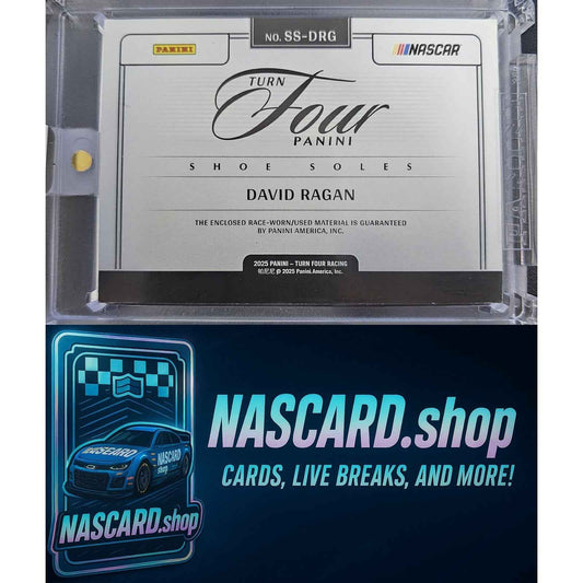 2025 Panini Turn Four #SS-DRG David Ragan Shoe Soles #/99