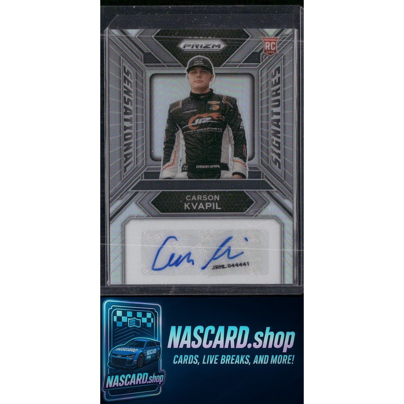 2024 Panini Prizm #SS-CKL Carson Kvapil Sensational Signatures RC - NASCARD.shop