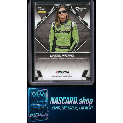 2019 Panini Victory Lane #SS-CE Danica Patrick Signature Swatches Gold #/99 - NASCARD.shop