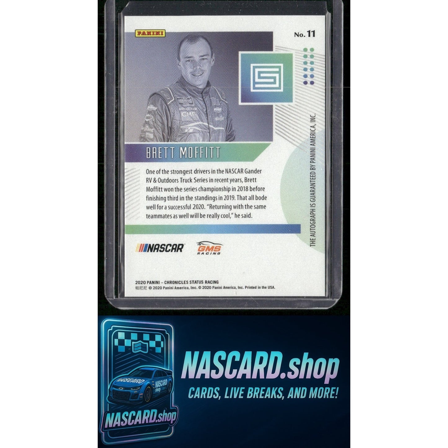 2020 Panini Chronicles #11 Brett Moffitt Status Autographs #/300