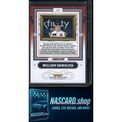 2025 Donruss #2 William Sawalich Coming Attractions Blue Xplosion #/49