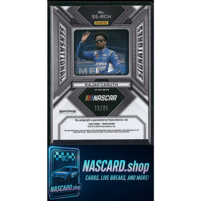 2024 Panini Prizm #SS-RCH Rajah Caruth Sensational Signatures Mojo #/25 - NASCARD.shop