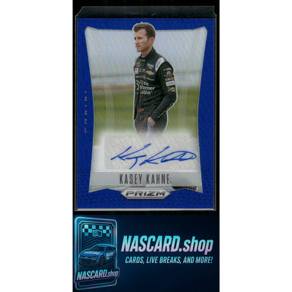 2024 Panini Prizm #TS-KKE Kasey Kahne Throwback Signatures Blue #/49