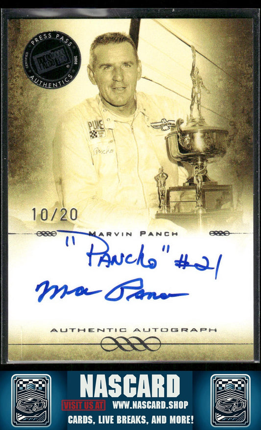 2008 Press Pass Authentic Autographs Marvin Panch / 20