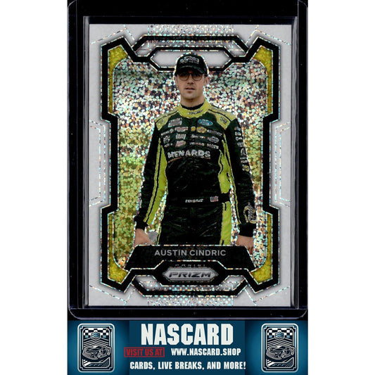 2024 Panini Prizm #96 Austin Cindric White Sparkle