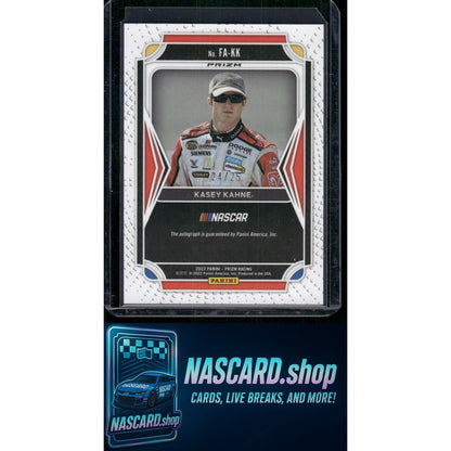 2022 Panini Prizm Kasey Kahne Flashback Autographs Checkered Flag Prizm #/25