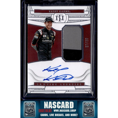 2023 Panini National Treasures #LL-KKN Kasey Kahne Lasting Legacies #/99