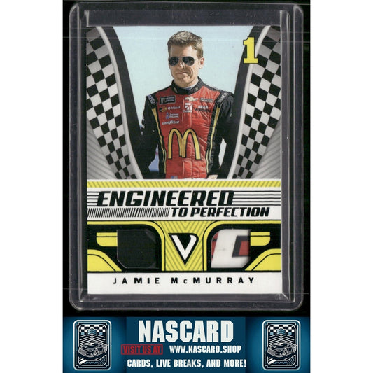 2018 Panini Victory Lane Jamie McMurray Engineered to Perfection Black #/25 - NASCARD.shop