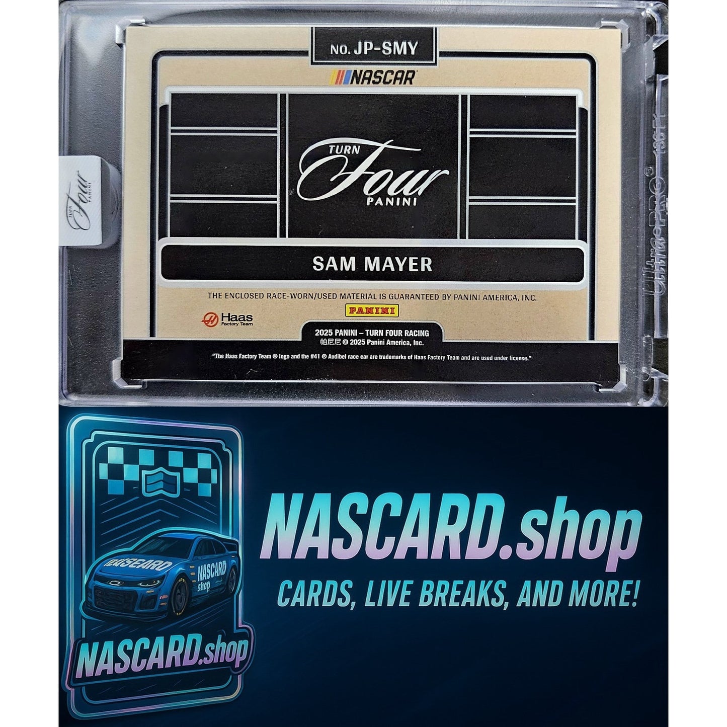 2025 Panini Turn Four Racing #JP-SMY Sam Mayer Jumbo Patches /7