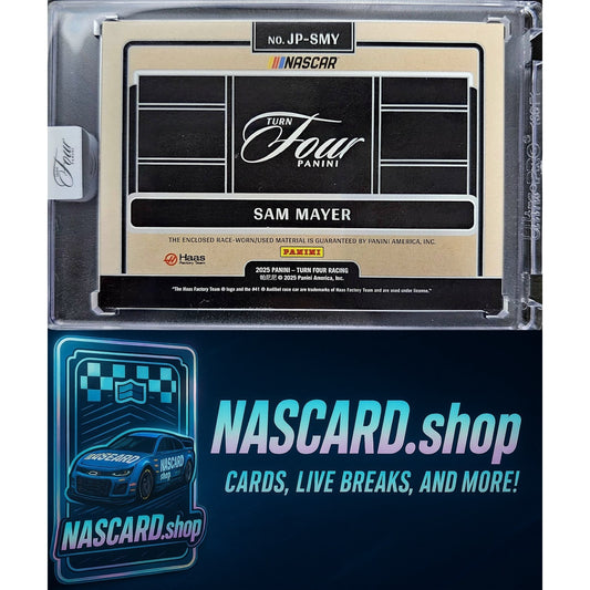 2025 Panini Turn Four Racing #JP-SMY Sam Mayer Jumbo Patches /7