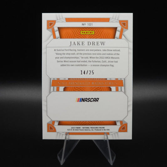 2023 Panini National Treasures Rookies #101 Jake Drew /25 (RC)