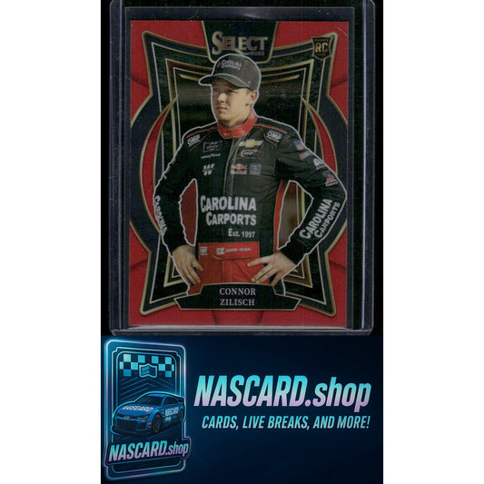 2025 Panini Select Grandstand #20 Connor Zilisch Red Prizms #/125