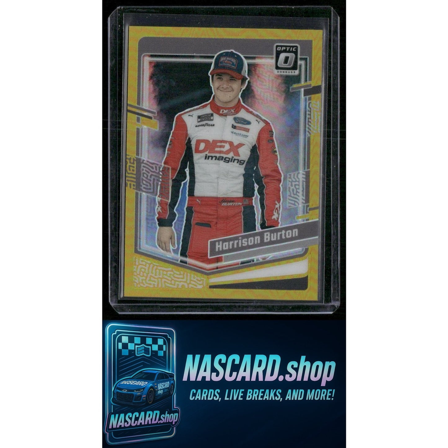 2024 Donruss #67 Harrison Burton Optic Gold #/10 - NASCARD.shop