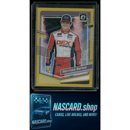 2024 Donruss #67 Harrison Burton Optic Gold #/10 - NASCARD.shop