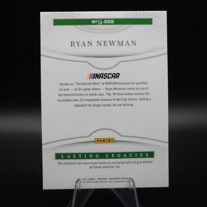 2021 Panini National Treasures - Lasting Legacies Holo Silver Ryan Newman /49 - NASCARD.shop