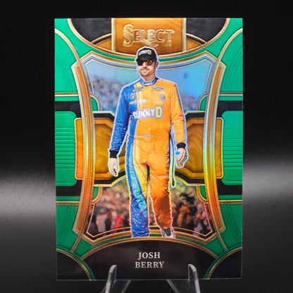 2024 Panini Select - Trackside Green Prizm #66 Josh Berry /5 - NASCARD.shop