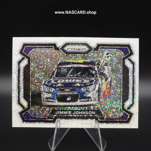 2024 Panini Prizm -Rides Jimmie Johnson #18 White Sparkle Prizm