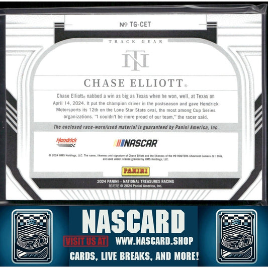 2024 National Treasures Track Gear Holo Silver Chase Elliott /25