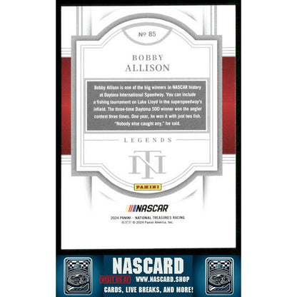 2024 Panini National Treasures - Legends Bobby Allison #85 Stars and Stripes /13 - NASCARD.shop