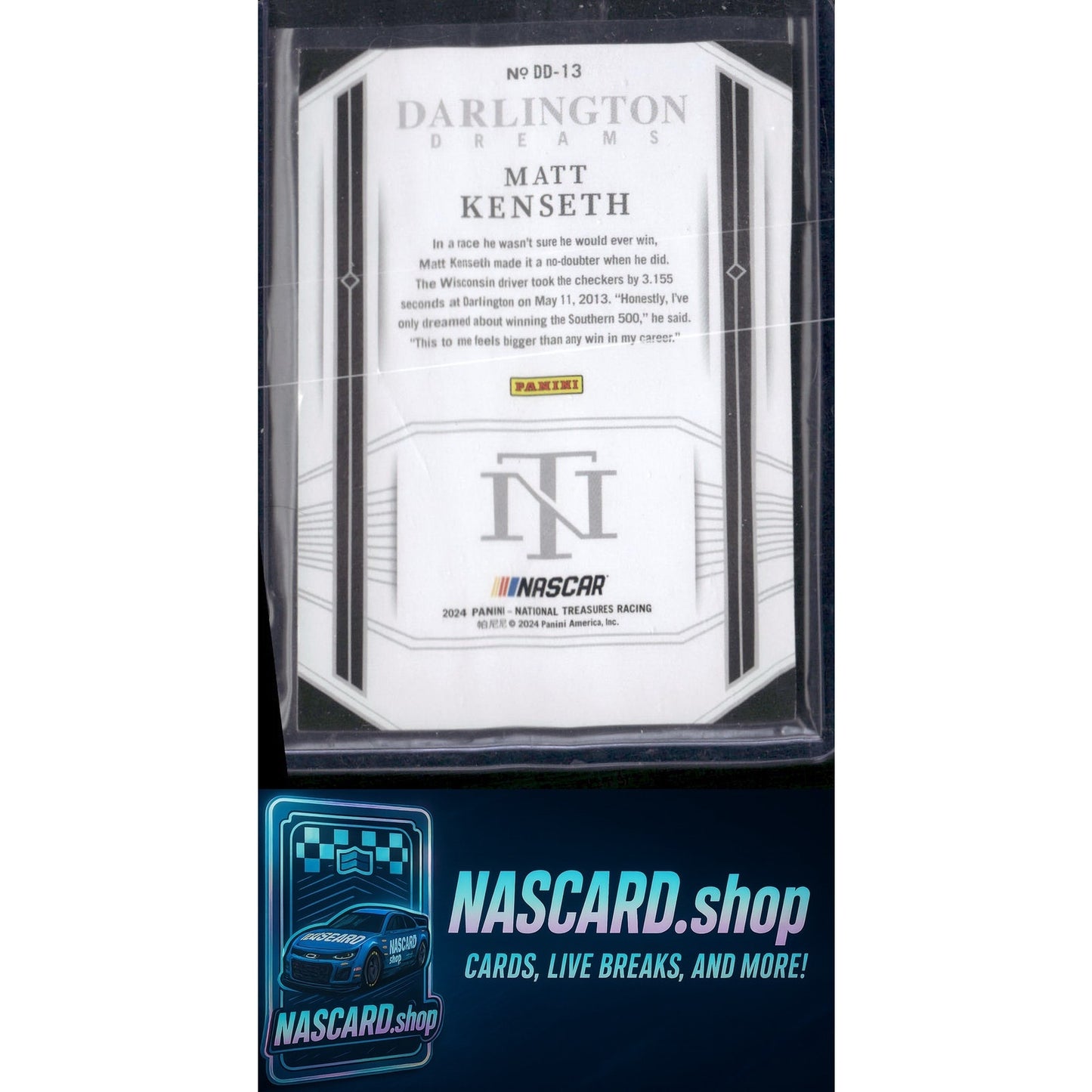 2024 Panini National Treasures #DD-13 Matt Kenseth Darlington Dreams - NASCARD.shop
