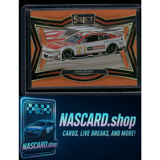 2025 Select Racing #172 Josh Berry Pit Road Orange Prizms #/49 - NASCARD.shop