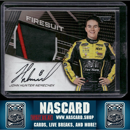 2017 Panini Torque #JFS-JN John Hunter Nemechek Jumbo Firesuit Signatures - NASCARD.shop