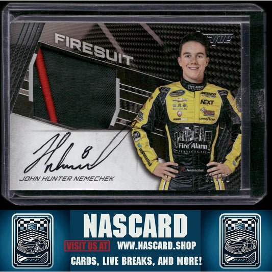 2017 Panini Torque #JFS-JN John Hunter Nemechek Jumbo Firesuit Signatures - NASCARD.shop