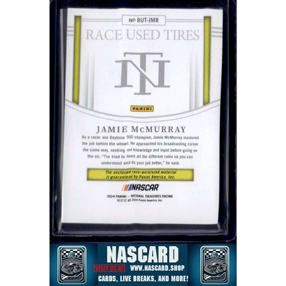2024 Panini National Treasures Jamie McMurray Race Used Tires Holo Silver #/25