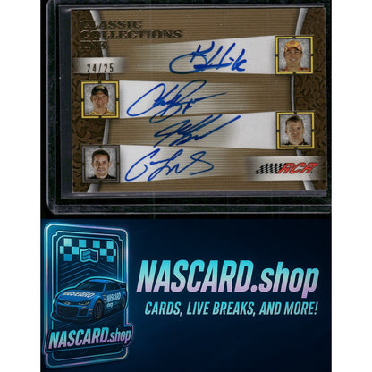 2009 Classic Collections Casey Mears Jeff Burton Kevin Harvick Clint Bowyer /25 - NASCARD.shop