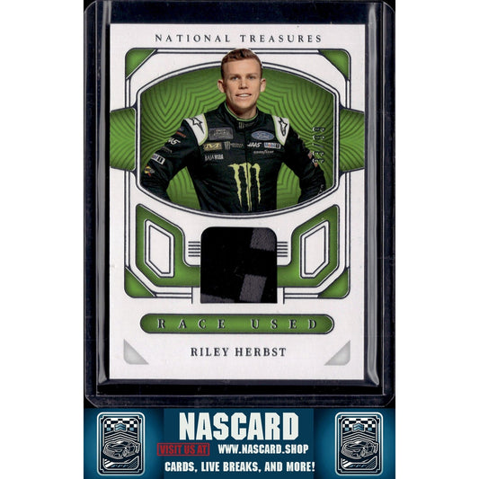 2023 Panini National Treasures #RU-RHT Riley Herbst Race Used Firesuits - NASCARD.shop