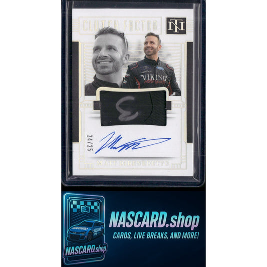 2024 National Treasures Matt DiBenedetto Clutch Factor Auto Holo Silver /25 - NASCARD.shop