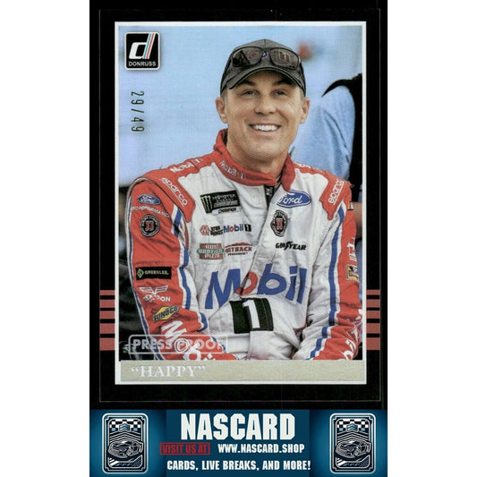 2018 Panini Donruss NASCAR Retro 1985 Variation Kevin Harvick Press Proof /49