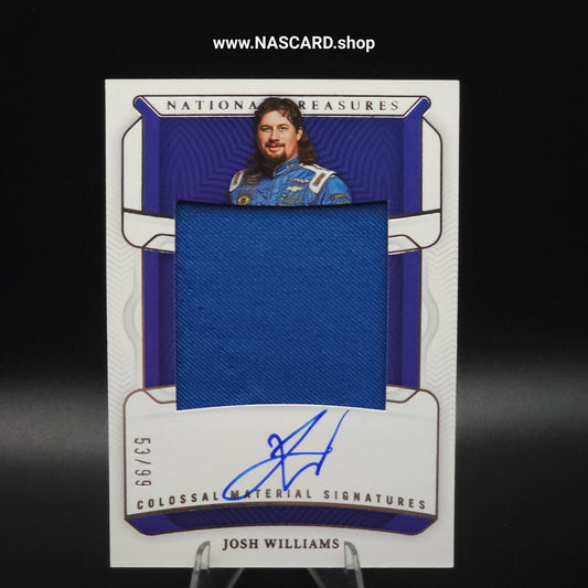 2023 National Treasures Colossal Material Signatures Josh Williams /99